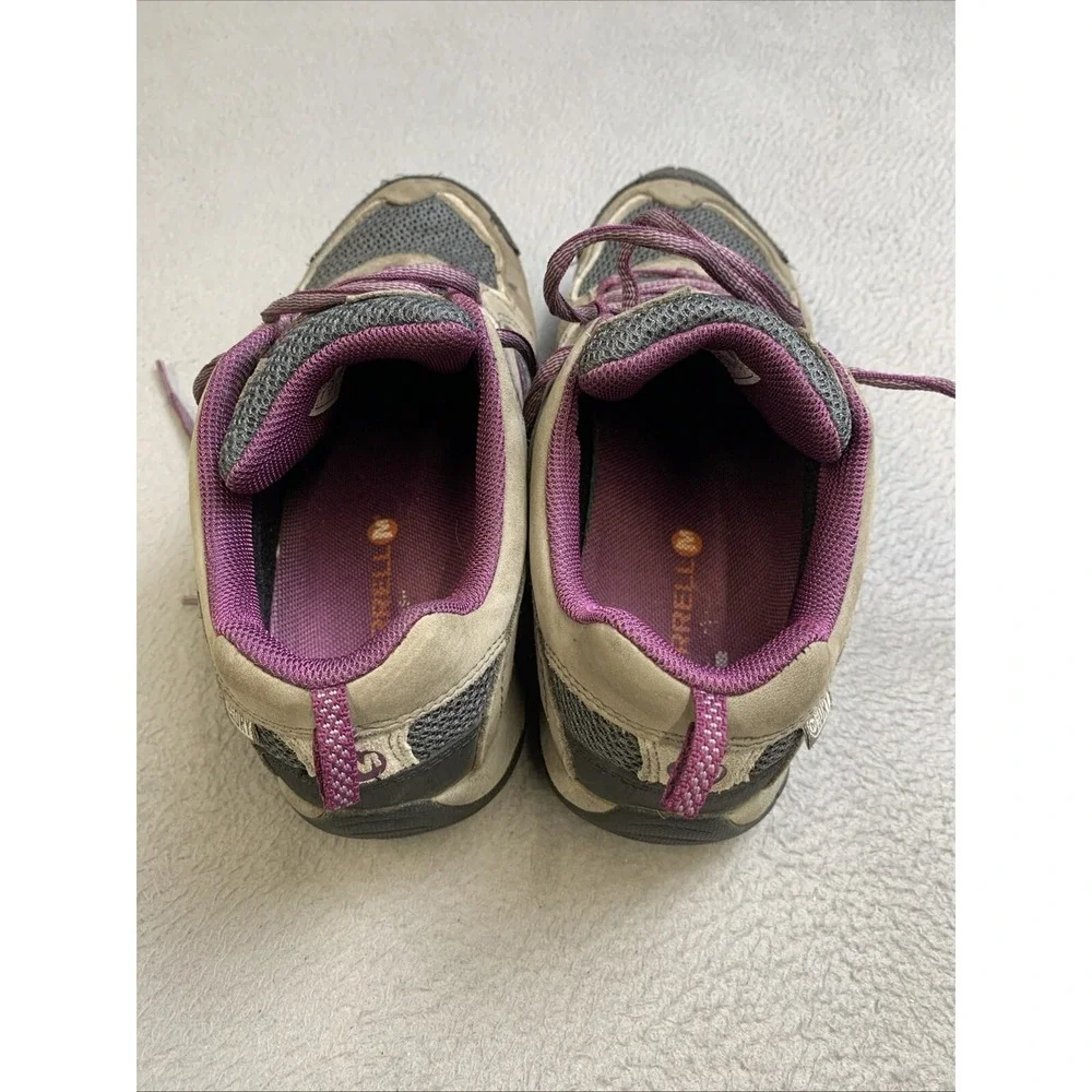 MERRELL Shoes Women's 6.5 Select‎ Dry Gray Purple Laces Air Cushion Select Grip